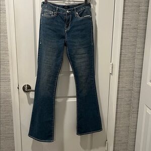 NWT! True Religion Becca Bootcut Indigo Denim with Signature Stitching